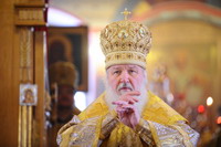 В Прощеное воскресенье Святейший Патриарх Кирилл совершил Божественную литургию в храме святителя Николая в Покровском (1)