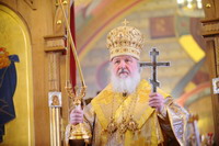 В Прощеное воскресенье Святейший Патриарх Кирилл совершил Божественную литургию в храме святителя Николая в Покровском (18)